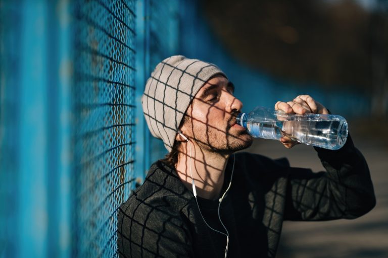 Staying hydrated during sports training!